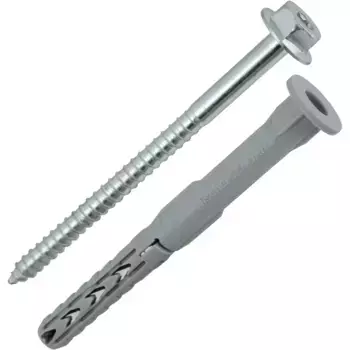 Дюбель-шуруп Fischer SXR FUS фасадный 10х80 мм нейлон/оцинкованная сталь