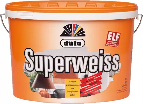 Dufa Superweiss 5 л, Краска интерьерная (белая)