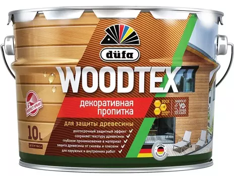 Dufa Woodtex, 3 л, Пропитка деревозащитная декоративная