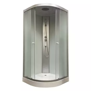 Душевая кабина MARIO RIO3290P-C3 90х90х207 см с низким поддоном с крышей матовое стекло 4 мм