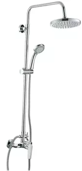 Душевая система с верхним душем Rossinka S35-45 200 мм и ручной лейкой D85 мм 5F со смесителем в комплекте