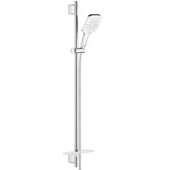 Душевой гарнитур Grohe Rainshower SmartActive 130 26586LS0 Cube 3 вида струй белая луна
