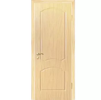Дверь межкомнатная Мариам Лидия ПВХ Беленый дуб глухое 1900х550 мм