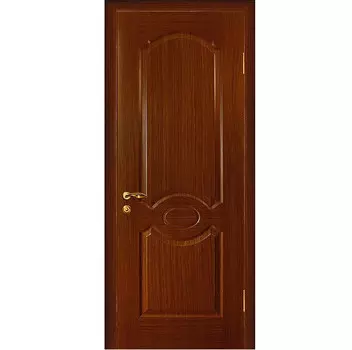 Дверь межкомнатная Мариам Милано шпон Темный орех глухое 2000х600 мм