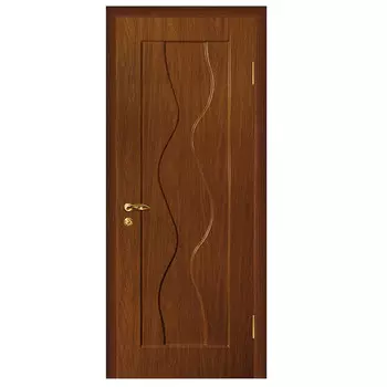 Дверь межкомнатная Мариам Вираж ПВХ Итальянский орех глухое 2000х900 мм