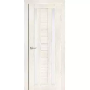 Дверь межкомнатная Profilo Porte PS-15 экошпон Эшвайт мелинга стекло белый сатинат 2000х800 мм