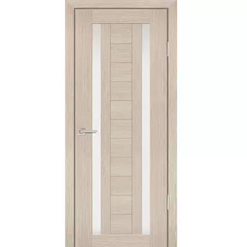 Дверь межкомнатная Profilo Porte PS-15 экошпон Каппучино мелинга стекло белый сатинат 2000х600 мм