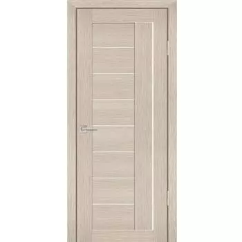 Дверь межкомнатная Profilo Porte PS-17 экошпон Каппучино мелинга стекло белый сатинат 2000х600 мм