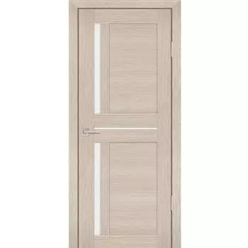 Дверь межкомнатная Profilo Porte PS-19 экошпон Каппучино мелинга стекло белый сатинат 2000х700 мм