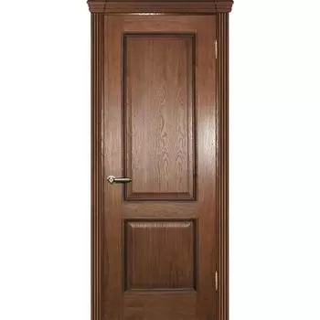 Дверь межкомнатная Текона Фрейм 02 Дуб натуральный тиснение патина шоколад глухое 1900х600 мм
