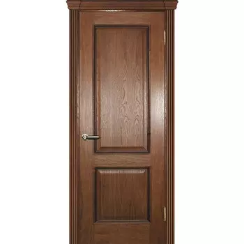 Дверь межкомнатная Текона Фрейм 02 Дуб натуральный тиснение патина шоколад глухое 2000х900 мм