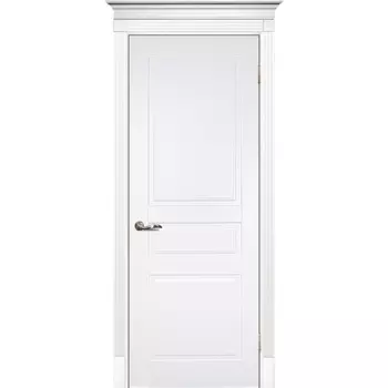 Дверь межкомнатная Текона Смальта 01 белое RAL 9003 глухое 1900х600 мм