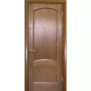 Дверь межкомнатная Текона Вайт 01 шпон Дуб натуральный глухое 2000х800 мм