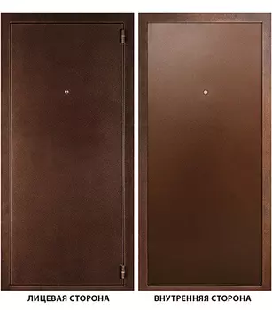 Дверь входная правая ДК Стандарт медный антик 980х2050 мм