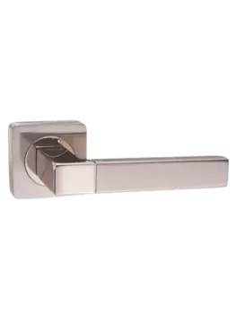 Дверная ручка RENZ мод. Милан матовый никель/никель блестящий DH 51-02 SN/NP