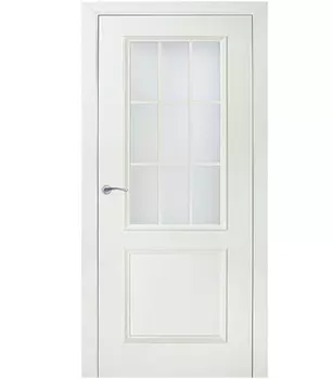 Дверное полотно Mario Rioli Altro бьянко со стеклом ламинированная финишпленка 900х2000 мм