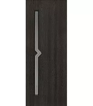 Дверное полотно Принцип Вега седой венге со стеклом экошпон 800х2000 мм