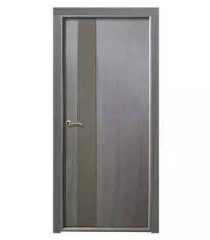Дверное полотно РЖЕВДОРС 5139 со стеклом капучино лакобель шпон дуба серый бейц 800х2000 мм