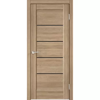 Дверное полотно VellDoris PREMIER 1 дуб европейский со стеклом экошпон 600х2000 мм