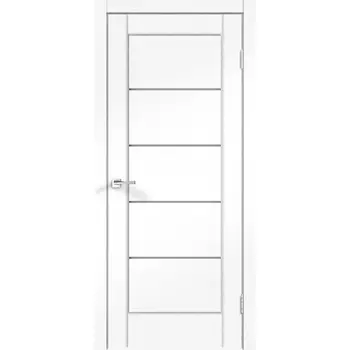 Дверное полотно VellDoris PREMIER 1 ясень белый структурный со стеклом SoftTouch 900х2000 мм