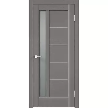 Дверное полотно VellDoris PREMIER 3 ясень грэй структурный со стеклом SoftTouch 700х2000 мм