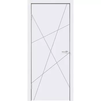 Дверное полотно VellDoris SCANDI S белый глухое эмаль 900х2000 мм