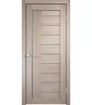 Дверное полотно VellDoris VISION 2 капучино со стеклом экошпон 900х2000 мм