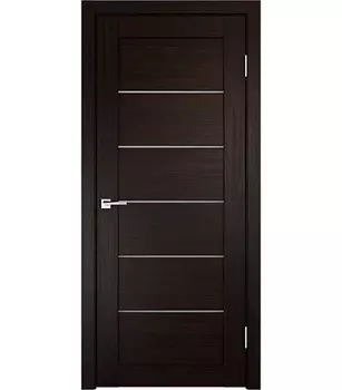 Дверное полотно VellDoris VISION венге со стеклом экошпон 900х2000 мм