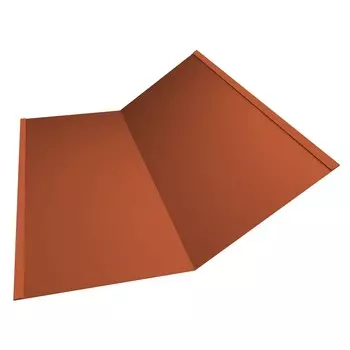 Ендова нижняя Grand Line Pe Ral 8004 300х300 мм резка