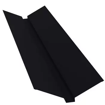 Ендова верхняя Grand Line Velur20 Ral 9005 115х30х115 мм резка