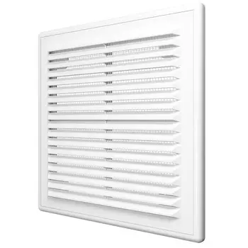 Era 2121Р 208х208 мм, Решетка вентиляционная вытяжная (белая)