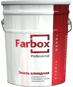 Farbox ПФ-115 20 кг, Эмаль алкидная универсальная (черная)