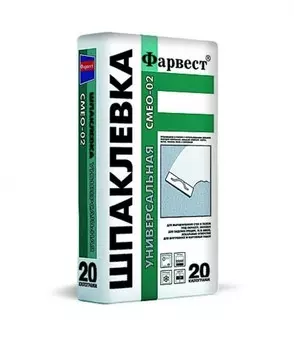 Фарвест СМЕО-02, 20 кг, Шпатлевка цементная универсальная