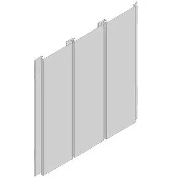 Фасад реечный Албес A150CP 9003 белый матовый 3 м
