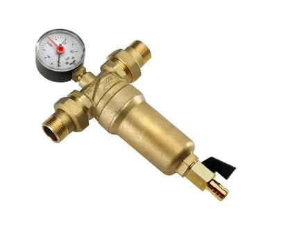Фильтр TIM JH-2001 для тонкой очистки 3/4 с манометром латунь
