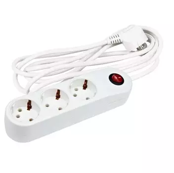 Фильтр сетевой Uniel Classic SGSP33C 3 м 3 розетки с заземлением 3500 Вт