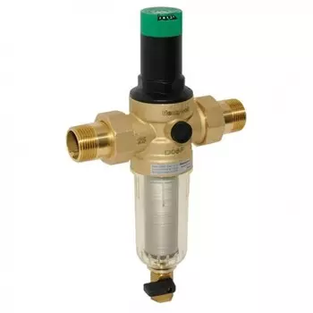 Фильтр тонкой очистки Honeywell FK06-1/2″-AA для холодной воды 100 мкм с промывочным краном и редуктором давления