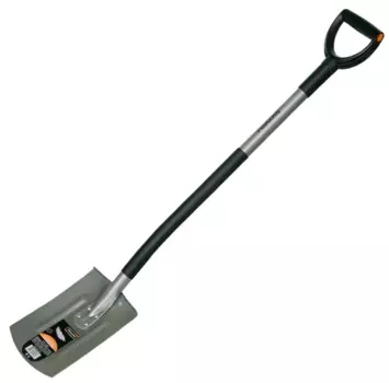 Fiskars 131500, Лопата совковая с закругленным лезвием облегченная