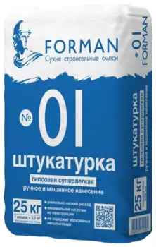 Forman №01, 25 кг, Штукатурка гипсовая