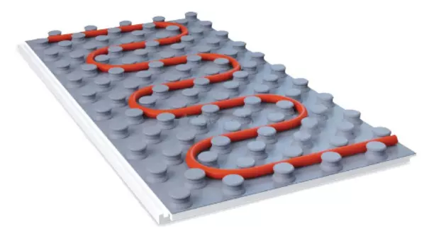 Формат EasyFix L 1000х500х40 мм, Плита пенополистирольная для теплого пола с покрытием (серая)