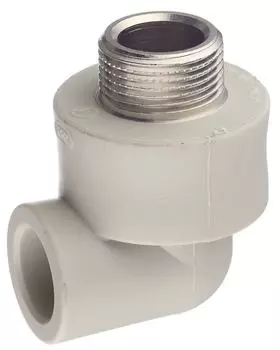 FV Plast 20х3/4″ наружная резьба, Уголок полипропиленовый комбинированный