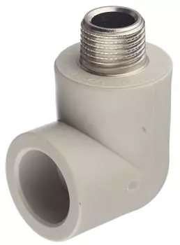 FV Plast 25х1/2″ наружная резьба, Уголок полипропиленовый комбинированный