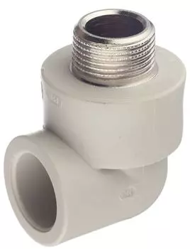 FV Plast 25х3/4″ наружная резьба, Уголок полипропиленовый комбинированный