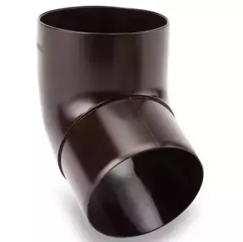 Galeco 67 RAL 8019 120/80 мм, Колено трубы ПВХ (коричневое)