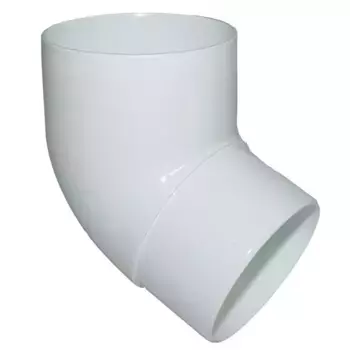 Galeco 67 RAL 9010 152/100 мм, Колено трубы ПВХ (белое)
