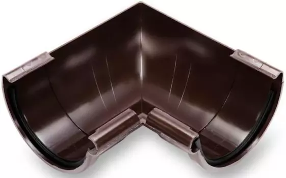 Galeco RAL 8019, 124/80 мм, Угол желоба внутренний 90°