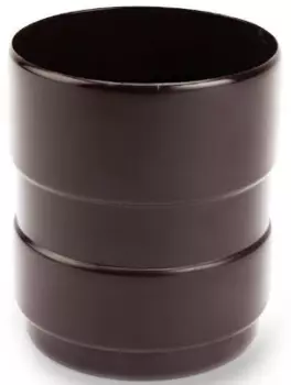 Galeco RAL 8019, 152/100 мм, Соединитель водосточной трубы ПВХ коричневый