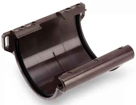 Galeco RAL 8019 152/100 мм, соединитель желоба ПВХ