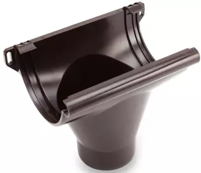 Galeco RAL 8019, 152/100 мм, Воронка желоба коричневая