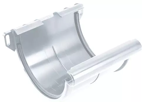 Galeco RAL 9010 124/80 мм, соединитель желоба ПВХ
